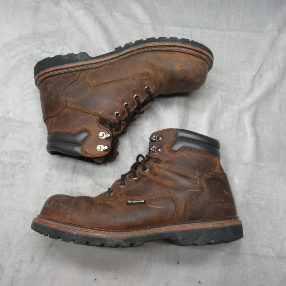 Thorogood Mens Boots 11W Brown Leather‎ 6